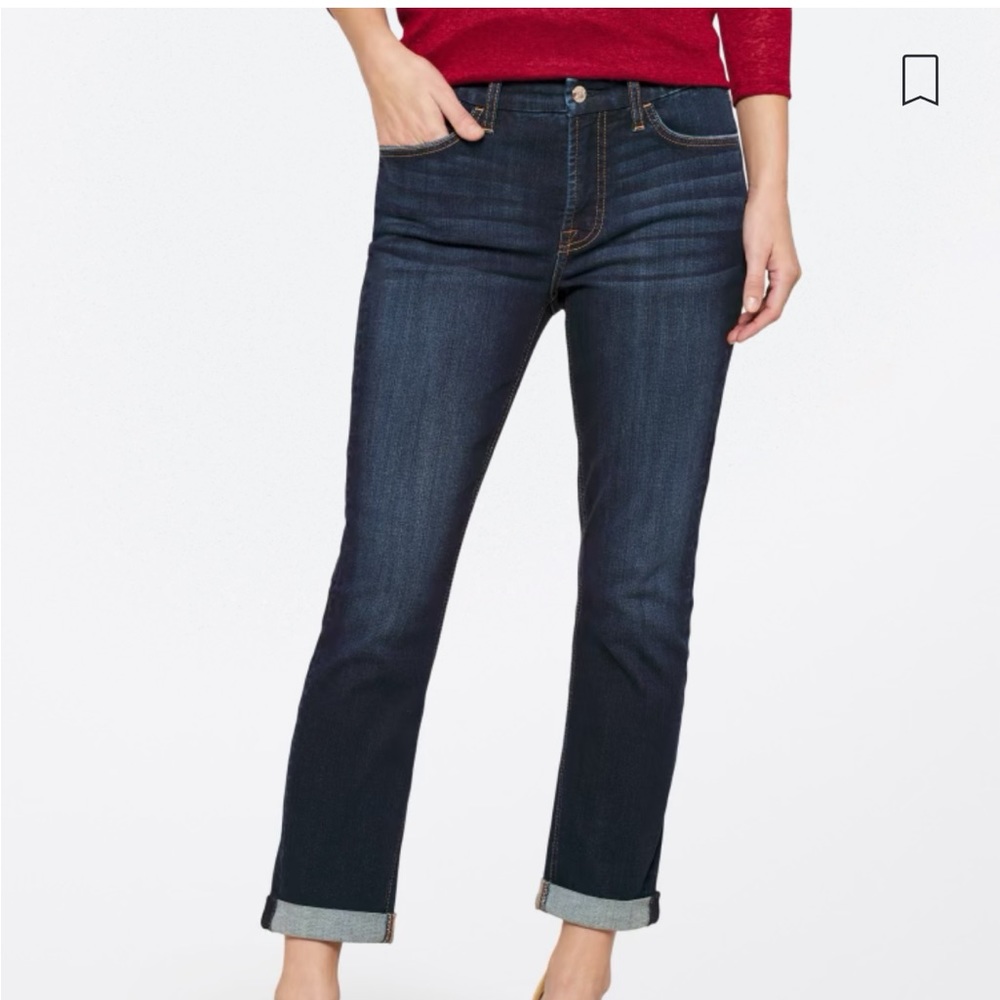 JEN7 by 7 for All Mankind Slim Boyfriend Jean
